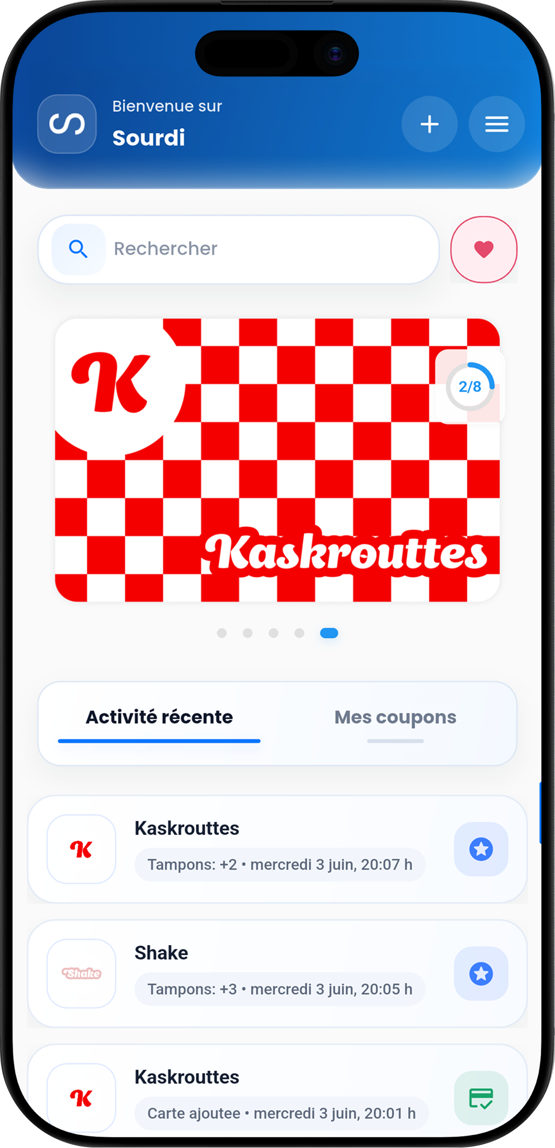 Aperçu de l'application Sourdi